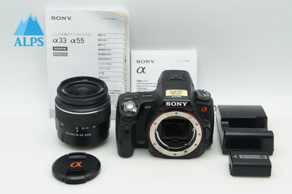 良品 SONY α33 SLT-A33L ズームレンズキット  (DT 18-55mm F3.5-5.6 SAM SAL1855) デジタル一眼レフカメラ 260213a