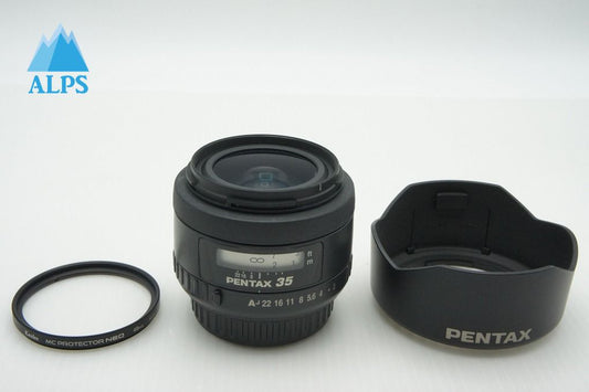 美品 ペンタックス smc PENTAX FA 35mm F2 AL 単焦点レンズ フード付 260303ab
