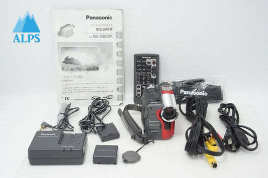良品 Panasonic パナソニック NV-GS50K デジタルビデオカメラ レッド 260603ah