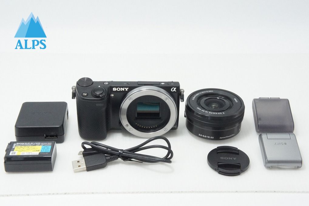 良品 SONY ソニー NEX-5T パワーズームレンズキット ミラーレス一眼カメラ ブラック 260521l