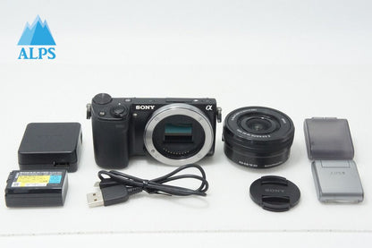 良品 SONY ソニー NEX-5T パワーズームレンズキット ミラーレス一眼カメラ ブラック 260521l