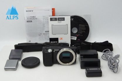美品 SONY ソニー NEX-5 ボディ ミラーレス一眼カメラ ブラック 260527bc