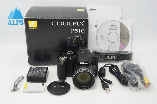Excellent Condition Nikon COOLPIX P510 Digital Camera Black with Original Box 260401a
