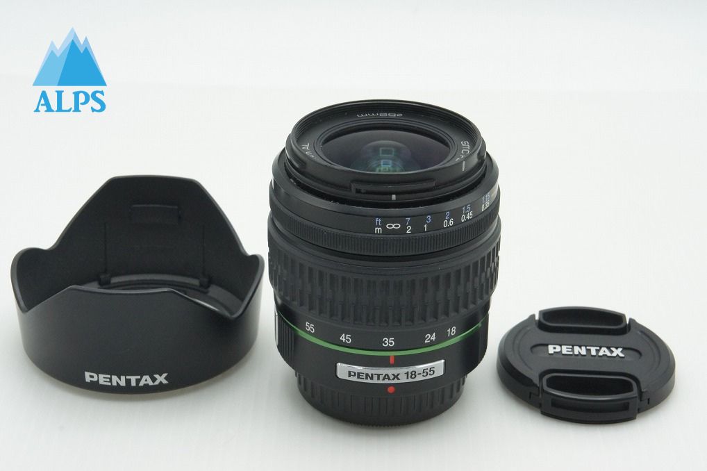 良品 ペンタックス smc PENTAX DA 18-55mm F3.5-5.6 AL APS-C ズームレンズ フード付  260216d