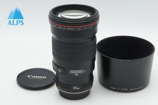 Canon キヤノン EF 200mm F2.8L II USM フルサイズ 単焦点レンズ フード付 260313z