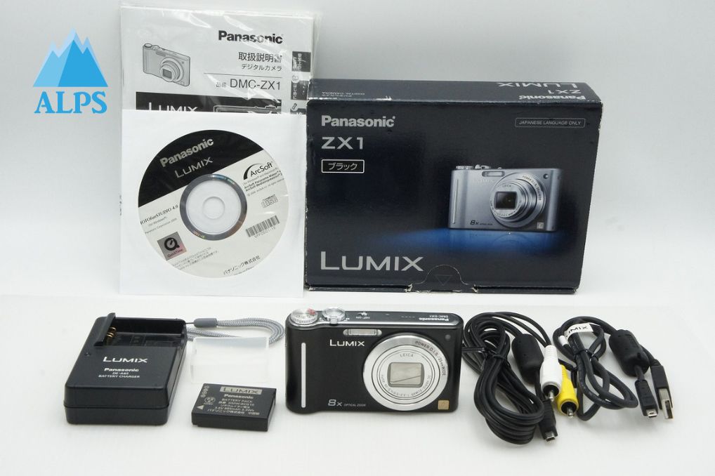 Panasonic パナソニック LUMIX DMC-ZX1 コンパクトデジタルカメラ ブラック 元箱付　260116u