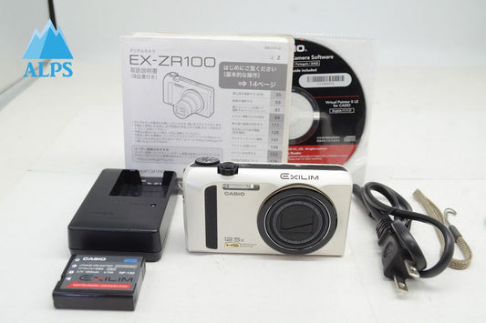 CASIO カシオ EXILIM EX-ZR100 コンパクトデジタルカメラ ホワイト 251008af