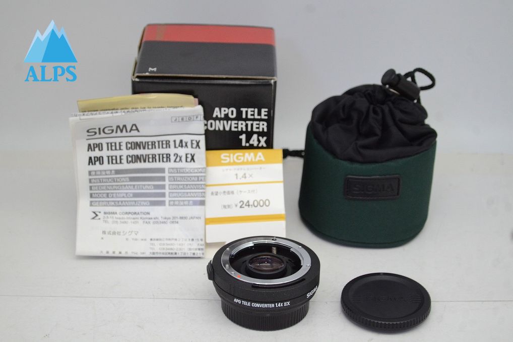 美品 SIGMA シグマ APO TELE CONVERTER 1.4X EX テレコンバーター Nikon ニコン Fマウント 元箱付 251016u