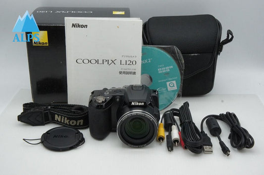 良品 Nikon ニコン COOLPIX L120 コンパクトデジタルカメラ ブラック 元箱付 260316i