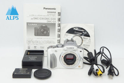 美品 Panasonic パナソニック LUMIX DMC-G3 ボディ ミラーレス一眼カメラ ホワイト 260416aa
