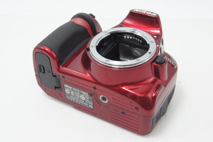 美品 Nikon ニコン D3100 ボディ デジタル一眼レフカメラ レッド 260624q