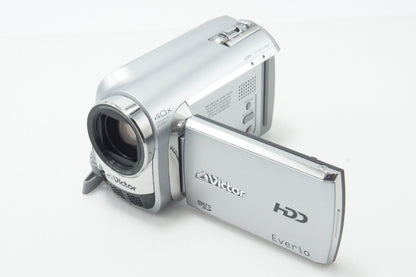 美品 JVC ケンウッド Everio GZ-MG250 デジタルビデオカメラ シルバー 260625l