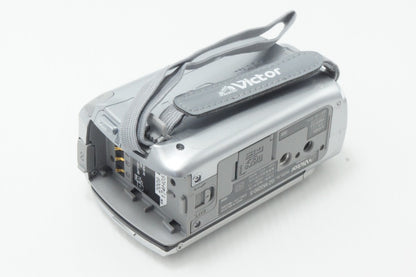 美品 JVC ケンウッド Everio GZ-MG250 デジタルビデオカメラ シルバー 260625l