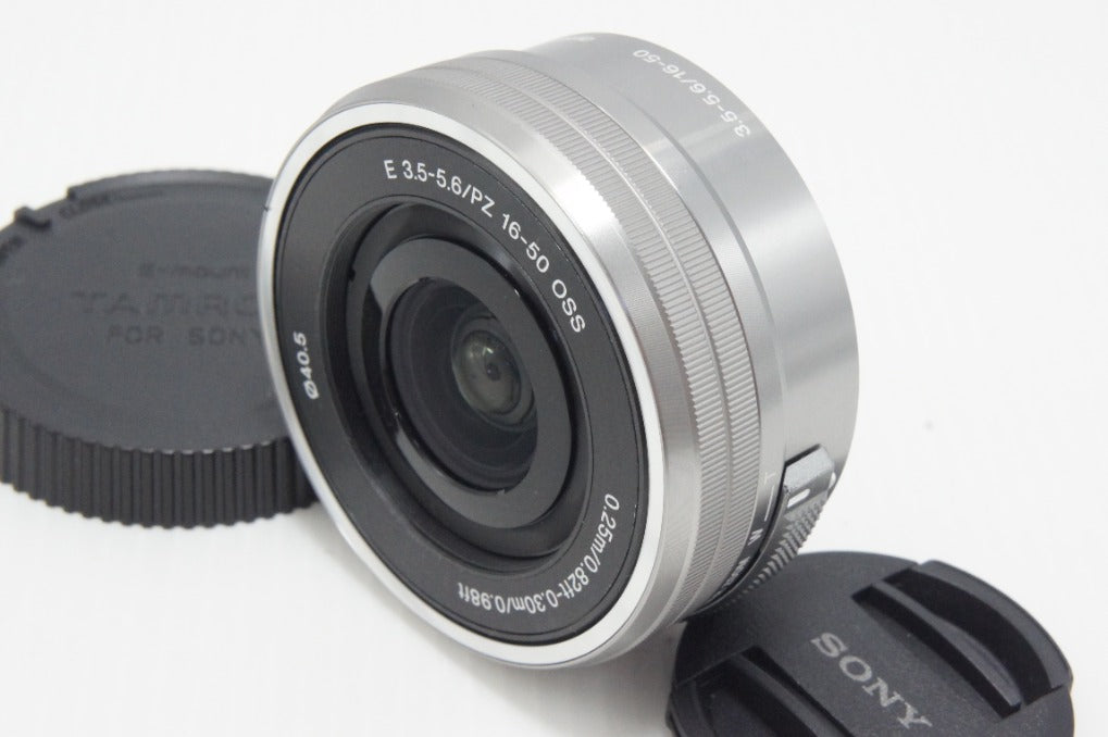 美品 SONY ソニー E PZ 16-50mm F3.5-5.6 OSS SELP1650 シルバー E