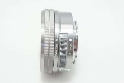 美品 SONY ソニー E PZ 16-50mm F3.5-5.6 OSS SELP1650 シルバー Eマウント APS-C ズームレンズ 260626ai
