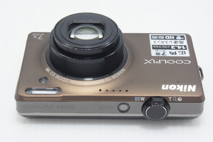 良品 Nikon ニコン COOLPIX S6000 コンパクトデジタルカメラ ソフトブラウン 元箱付 260626an