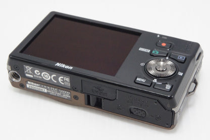 良品 Nikon ニコン COOLPIX S6000 コンパクトデジタルカメラ ソフトブラウン 元箱付 260626an