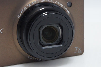 良品 Nikon ニコン COOLPIX S6000 コンパクトデジタルカメラ ソフトブラウン 元箱付 260626an