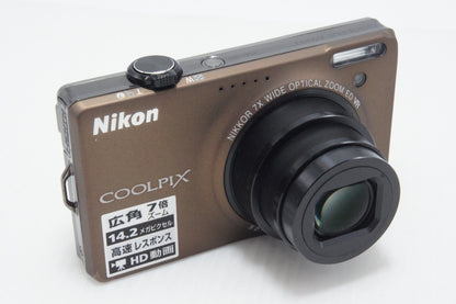 良品 Nikon ニコン COOLPIX S6000 コンパクトデジタルカメラ ソフトブラウン 元箱付 260626an