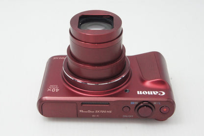美品 Canon キヤノン PowerShot SX720 HS コンパクトデジタルカメラ レッド 260626ao