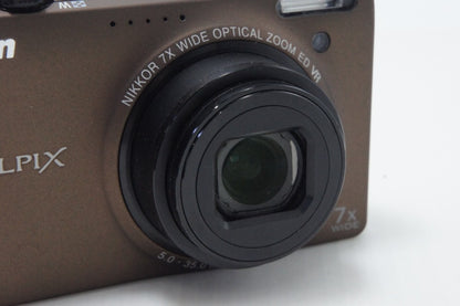 良品 Nikon ニコン COOLPIX S6000 コンパクトデジタルカメラ ブラウン 260626f