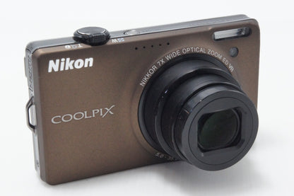 良品 Nikon ニコン COOLPIX S6000 コンパクトデジタルカメラ ブラウン 260626f