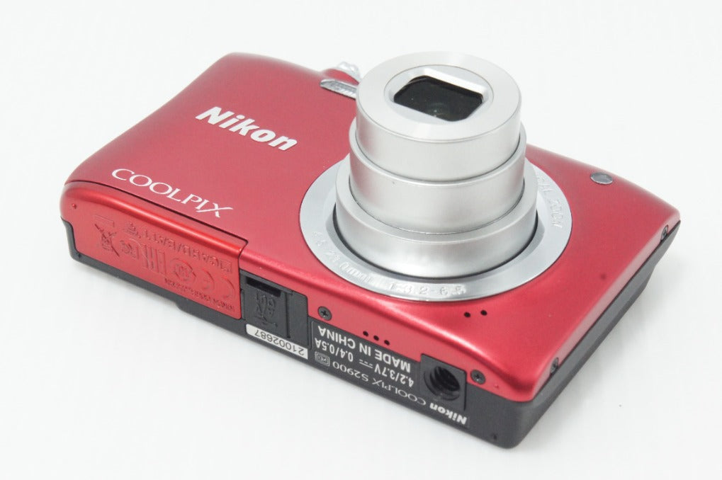 良品 Nikon ニコン COOLPIX S2900 コンパクトデジタルカメラ レッド 260626h