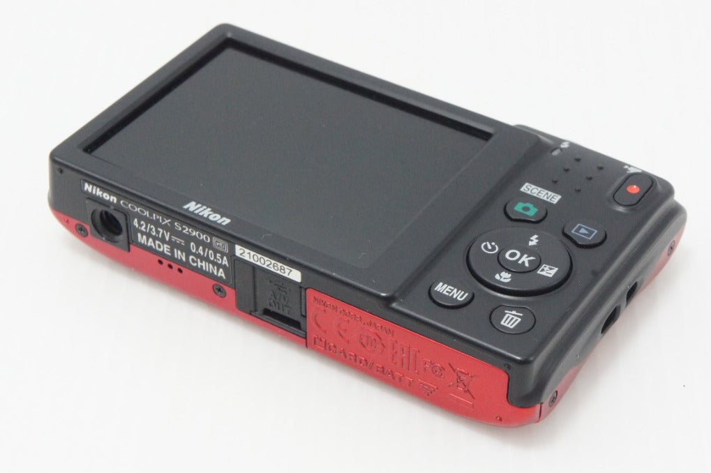 ニコン　Nikon COOLPIX S2900 レッド スマホに転送 良品 Nikon ニコン COOLPIX S2900 コンパクトデジタルカメラ レッド