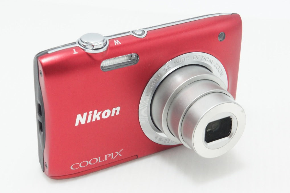 良品 Nikon ニコン COOLPIX S2900 コンパクトデジタルカメラ レッド 260626h