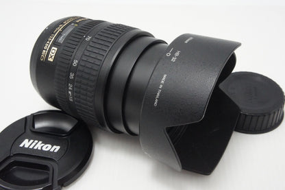 美品 Nikon ニコン AF-S DX ZOOM NIKKOR 18-70mm F3.5-4.5G IF ED APS-C ズームレンズ フード付 260626n