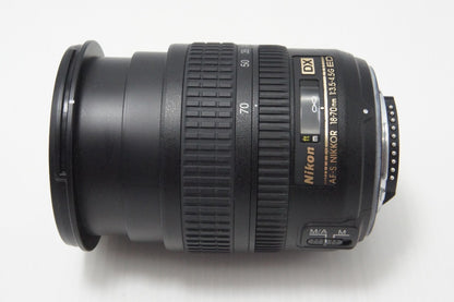 美品 Nikon ニコン AF-S DX ZOOM NIKKOR 18-70mm F3.5-4.5G IF ED APS-C ズームレンズ フード付 260626n