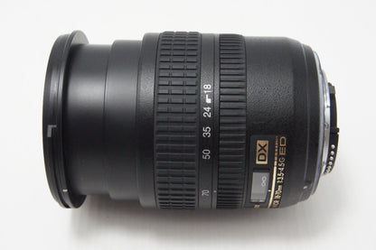 美品 Nikon ニコン AF-S DX ZOOM NIKKOR 18-70mm F3.5-4.5G IF ED APS-C ズームレンズ フード付 260626n