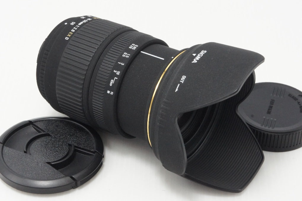 良品 SIGMA シグマ 18-50mm F2.8 EX D DC Nikon ニコン Fマウント ズームレンズ APS-C フード付 260626u
