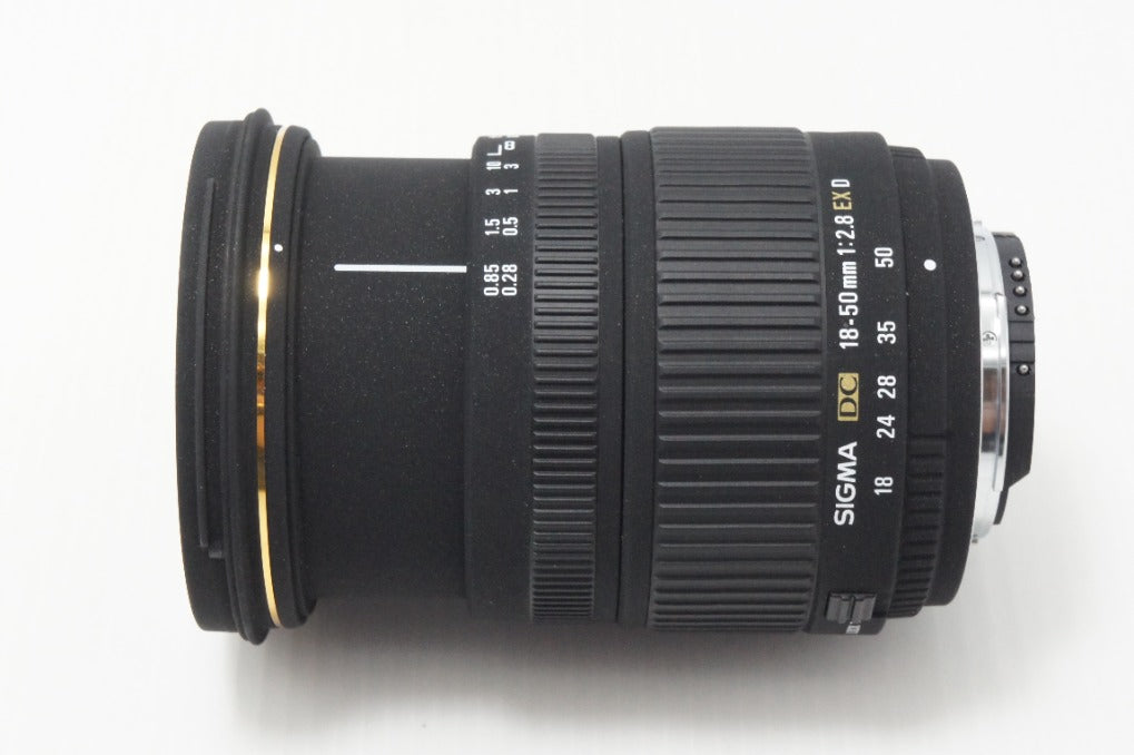 良品 SIGMA シグマ 18-50mm F2.8 EX D DC Nikon ニコン Fマウント ズームレンズ APS-C フード付 260626u