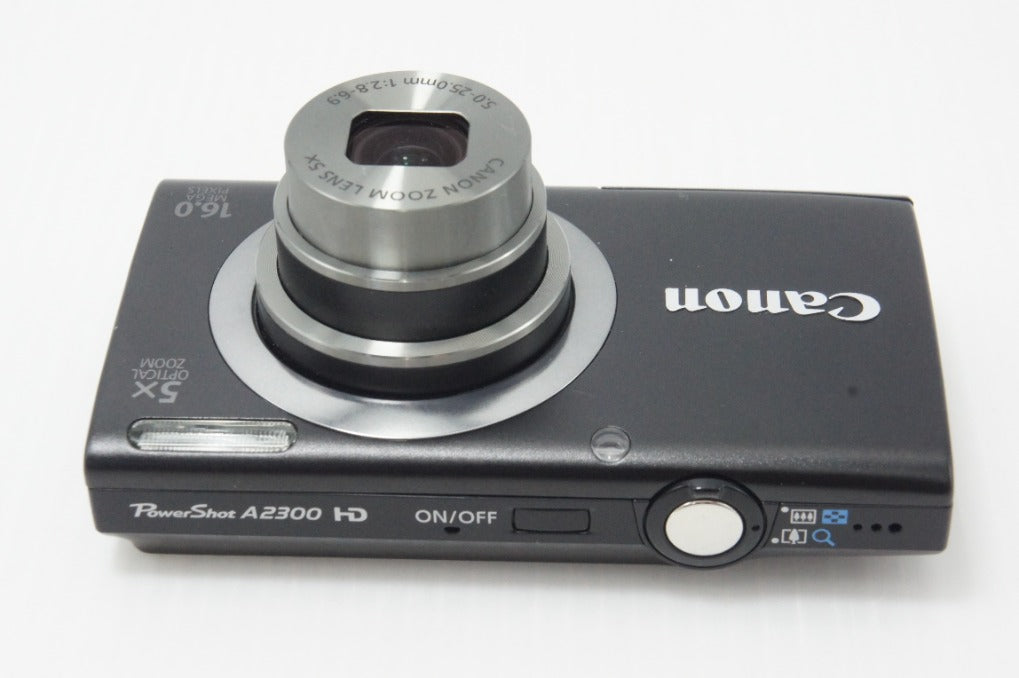 美品 Canon キヤノン PowerShot A2300 コンパクトデジタルカメラ  ブラック 元箱付 260626w