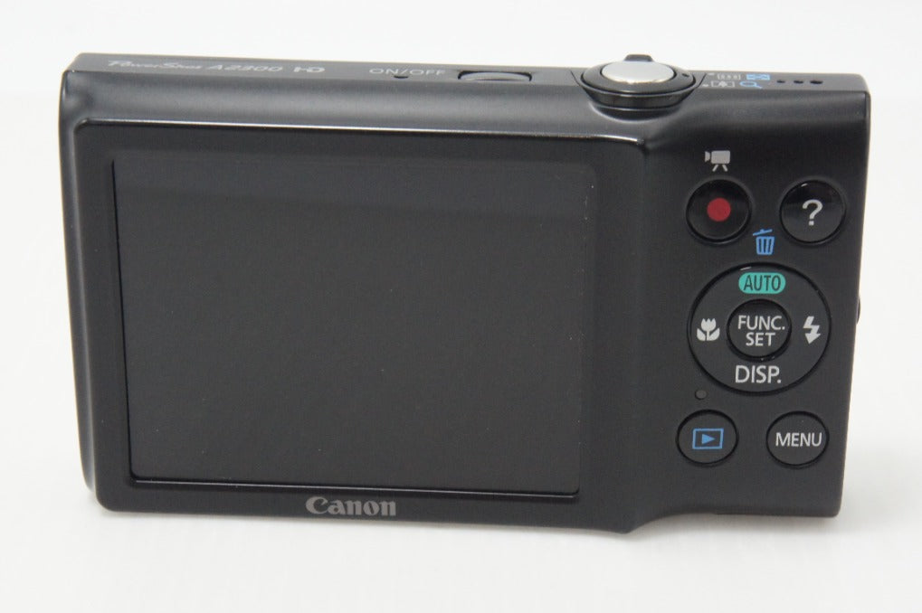 美品 Canon キヤノン PowerShot A2300 コンパクトデジタルカメラ  ブラック 元箱付 260626w