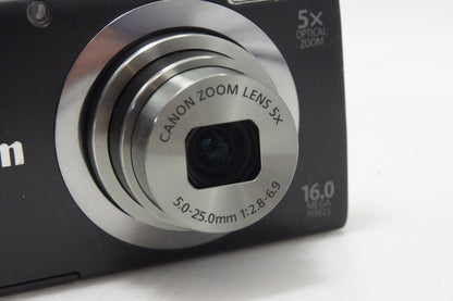 美品 Canon キヤノン PowerShot A2300 コンパクトデジタルカメラ  ブラック 元箱付 260626w