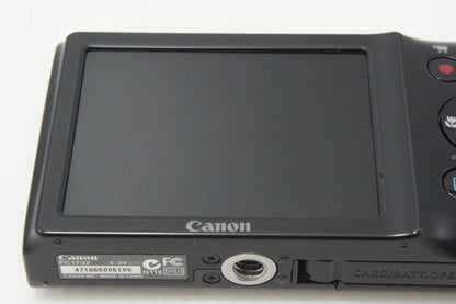 美品 Canon キヤノン PowerShot A2300 コンパクトデジタルカメラ  ブラック 元箱付 260626w