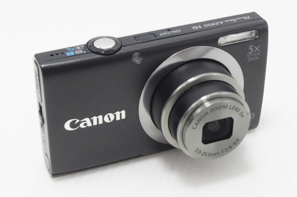 美品 Canon キヤノン PowerShot A2300 コンパクトデジタルカメラ  ブラック 元箱付 260626w