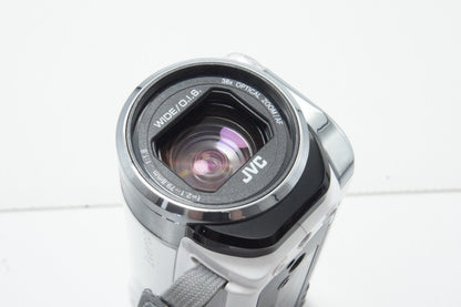 美品 JVC ケンウッド Everio GZ-E565 デジタルビデオカメラ ホワイト 元箱付 260629a