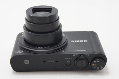 美品 SONY ソニー Cyber-shot DSC-WX350 コンパクトデジタルカメラ ブラック ポーチ付 260630a