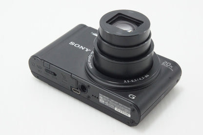 美品 SONY ソニー Cyber-shot DSC-WX350 コンパクトデジタルカメラ ブラック ポーチ付 260630a
