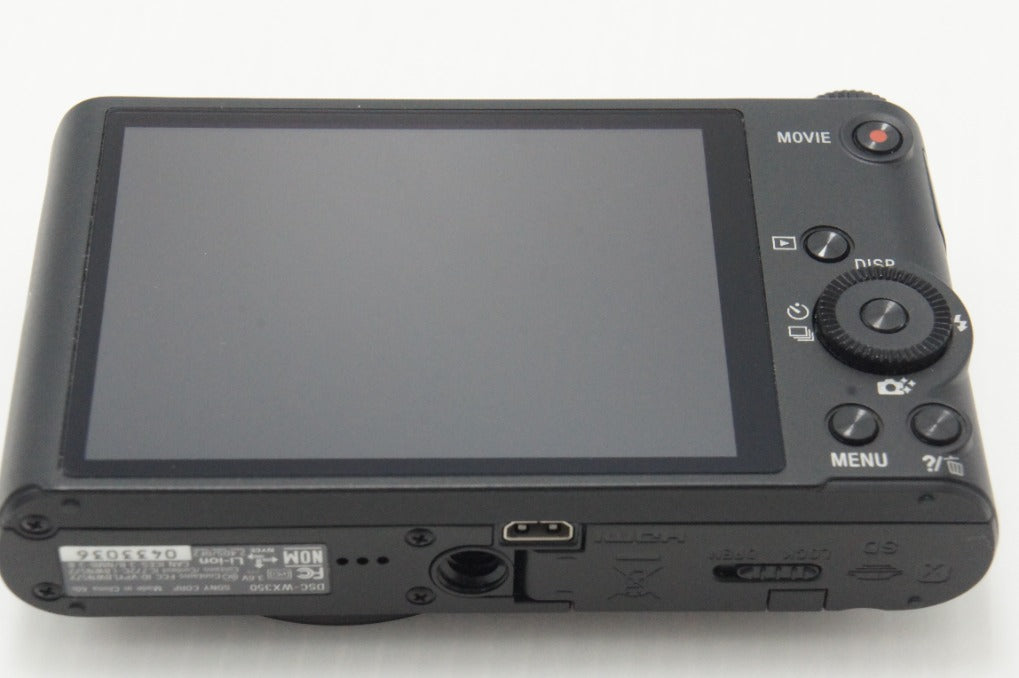 美品 SONY ソニー Cyber-shot DSC-WX350 コンパクトデジタルカメラ ブラック ポーチ付 260630a
