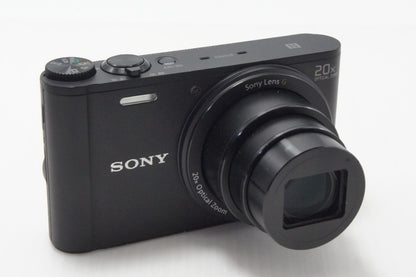 美品 SONY ソニー Cyber-shot DSC-WX350 コンパクトデジタルカメラ ブラック ポーチ付 260630a