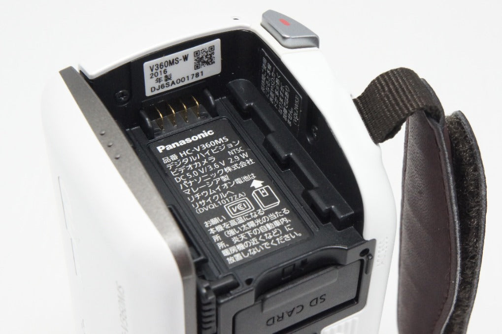 美品 Panasonic パナソニック HC-V360MS デジタルビデオカメラ ホワイト 260630ab