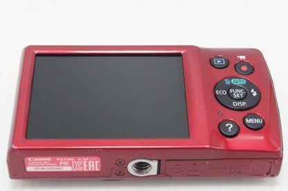 美品 Canon キヤノン IXY 160 コンパクトデジタルカメラ レッド 元箱付 260630ac