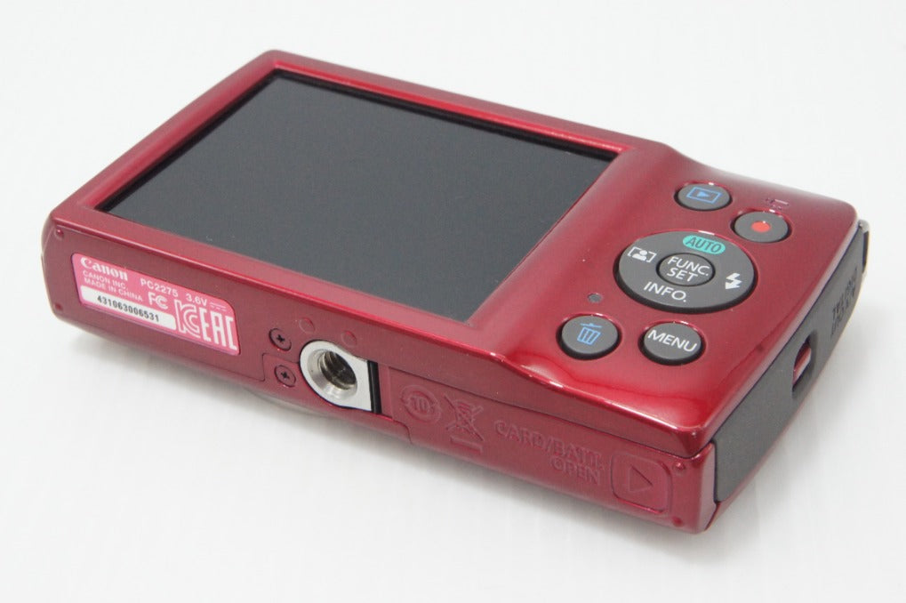 良品 Canon キヤノン IXY 180 コンパクトデジタルカメラ レッド 元箱付 260630c