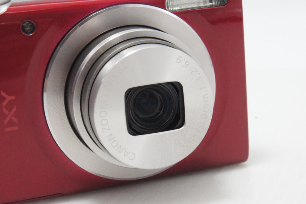 良品 Canon キヤノン IXY 180 コンパクトデジタルカメラ レッド 元箱付 260630c