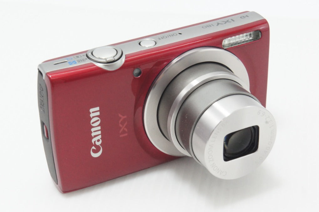 良品 Canon キヤノン IXY 180 コンパクトデジタルカメラ レッド 元箱付 260630c