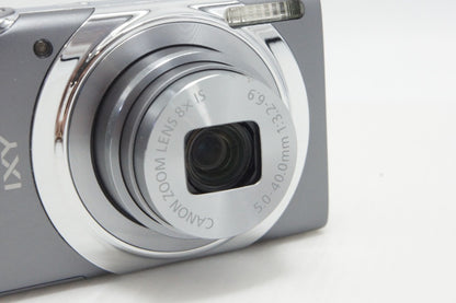 美品 Canon キヤノン IXY 130 コンパクトデジタルカメラ グレー 元箱付 260630p